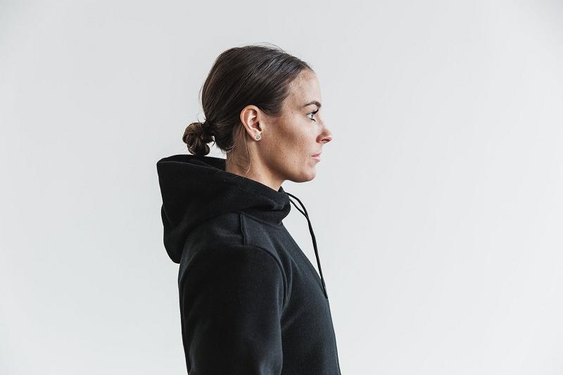 Black Nobull WoArctic Pullover Women's Hoodie | CA W2180N